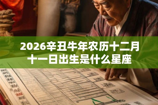2026辛丑牛年农历十二月十一日出生是什么星座