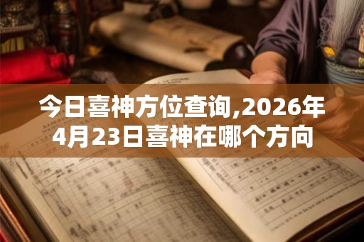 今日喜神方位查询,2026年4月23日喜神在哪个方向