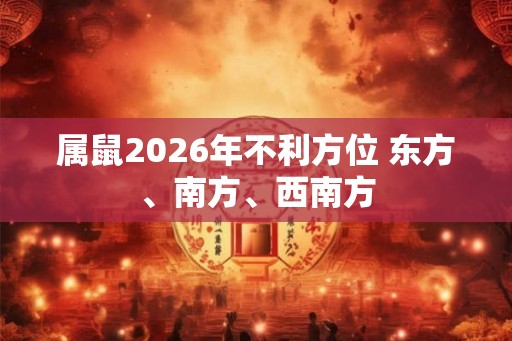 属鼠2026年不利方位 东方、南方、西南方