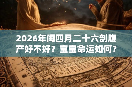 2026年闰四月二十六剖腹产好不好？宝宝命运如何？