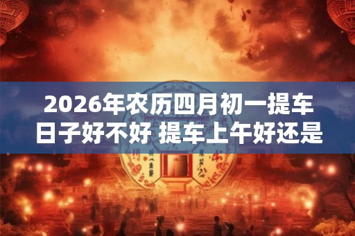 2026年农历四月初一提车日子好不好 提车上午好还是下午好