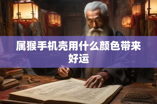 属猴手机壳用什么颜色带来好运