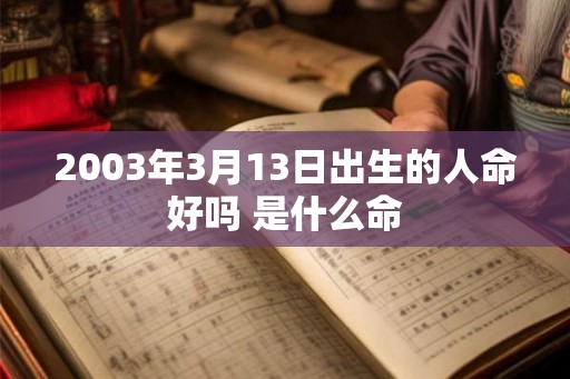 2003年3月13日出生的人命好吗 是什么命