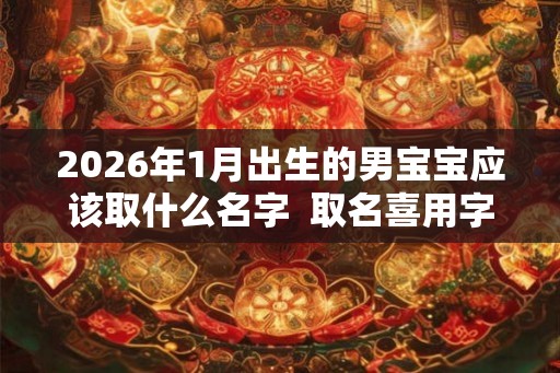 2026年1月出生的男宝宝应该取什么名字  取名喜用字