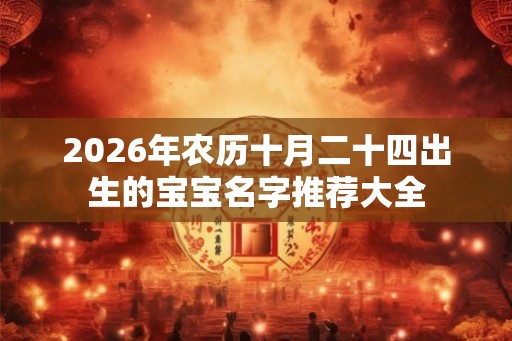 2026年农历十月二十四出生的宝宝名字推荐大全