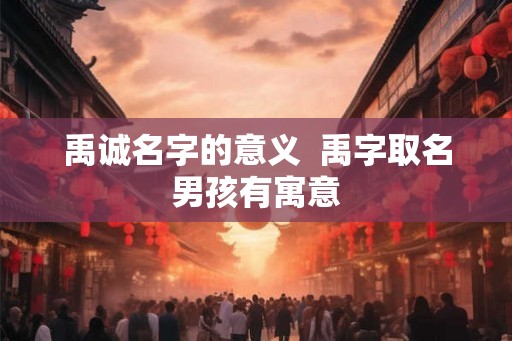 禹诚名字的意义 禹字取名男孩有寓意 禹诚名字的意义 禹字取名男孩有寓意