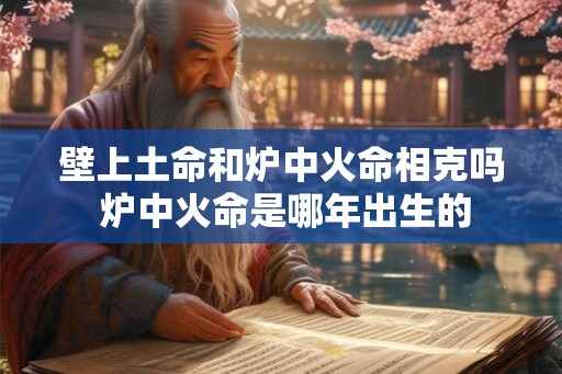 壁上土命和炉中火命相克吗 炉中火命是哪年出生的