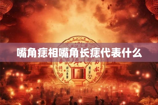 嘴角痣相嘴角长痣代表什么