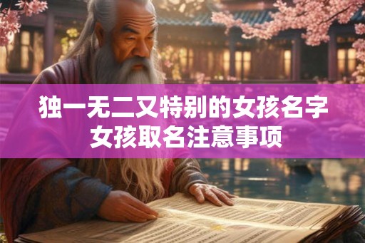 独一无二又特别的女孩名字 女孩取名注意事项