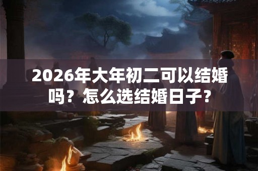 2026年大年初二可以结婚吗？怎么选结婚日子？