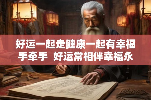 好运一起走健康一起有幸福手牵手  好运常相伴幸福永相随