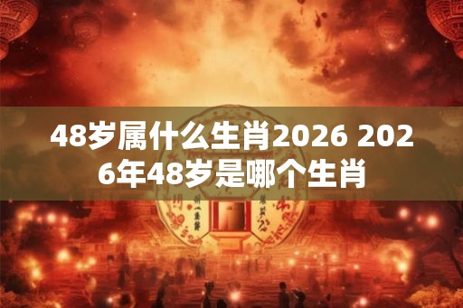 48岁属什么生肖2026 2026年48岁是哪个生肖