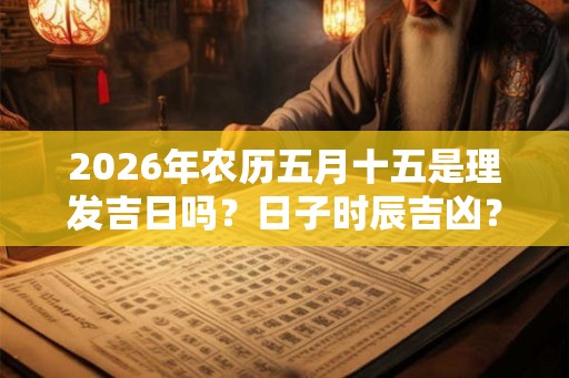 2026年农历五月十五是理发吉日吗？日子时辰吉凶？