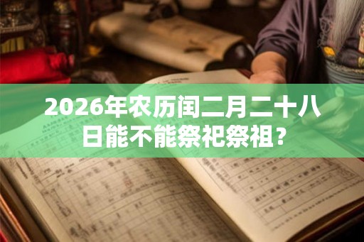 2026年农历闰二月二十八日能不能祭祀祭祖？
