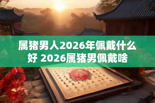 属猪男人2026年佩戴什么好 2026属猪男佩戴啥 属猪男人2026年佩戴什么好 2026属猪男佩戴啥