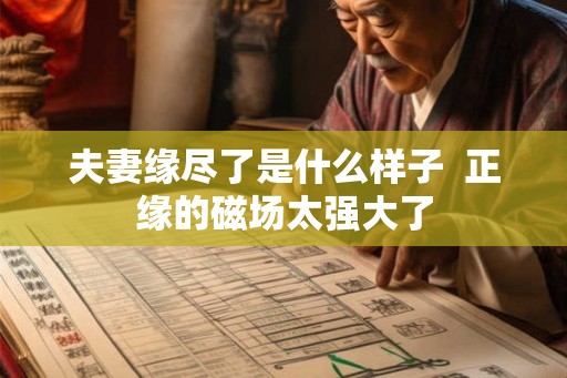 夫妻缘尽了是什么样子  正缘的磁场太强大了