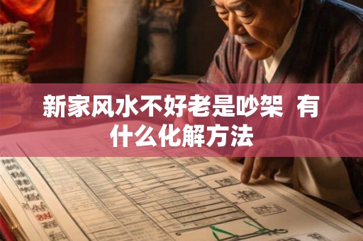 新家风水不好老是吵架  有什么化解方法