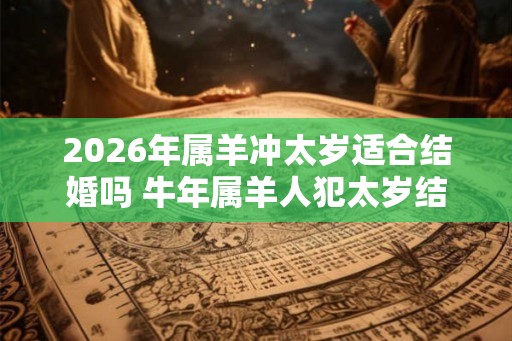 2026年属羊冲太岁适合结婚吗 牛年属羊人犯太岁结婚好不好 2026年属羊冲太岁适合结婚吗 牛年属羊人犯太岁结婚好不好