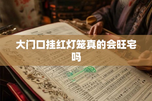 大门口挂红灯笼真的会旺宅吗 大门口挂红灯笼真的会旺宅吗