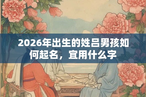 2026年出生的姓吕男孩如何起名,宜用什么字 2026年出生的姓吕男孩如何起名,宜用什么字
