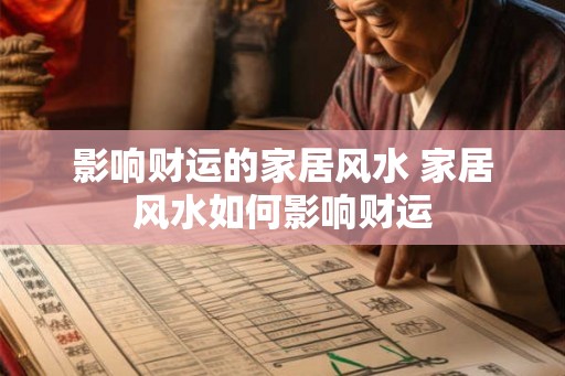 影响财运的家居风水 家居风水如何影响财运