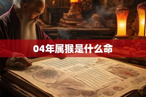 04年属猴是什么命