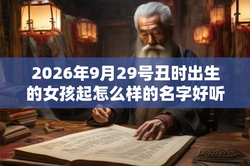 2026年9月29号丑时出生的女孩起怎么样的名字好听，五行属什么