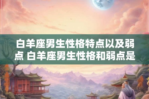 白羊座男生性格特点以及弱点 白羊座男生性格和弱点是什么 白羊座男生性格特点以及弱点 白羊座男生性格和弱点是什么