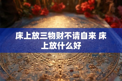 床上放三物财不请自来 床上放什么好