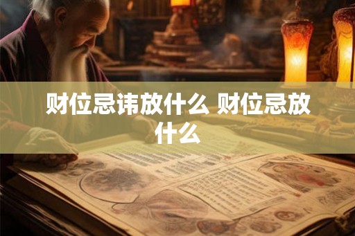 财位忌讳放什么 财位忌放什么