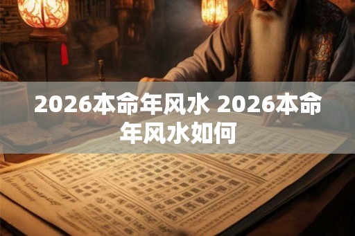 2026本命年风水 2026本命年风水如何