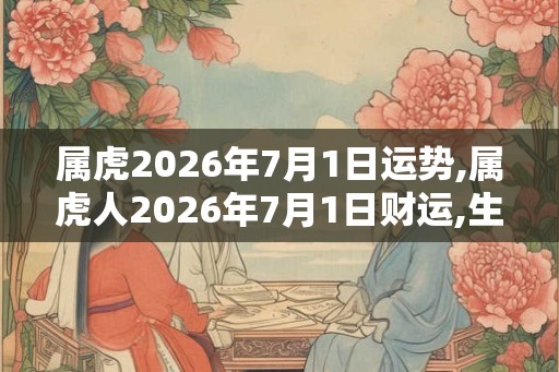 属虎2026年7月1日运势,属虎人2026年7月1日财运,生肖虎2026年7月1日运势