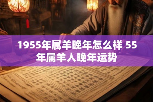 1955年属羊晚年怎么样 55年属羊人晚年运势 1955年属羊晚年怎么样 55年属羊人晚年运势