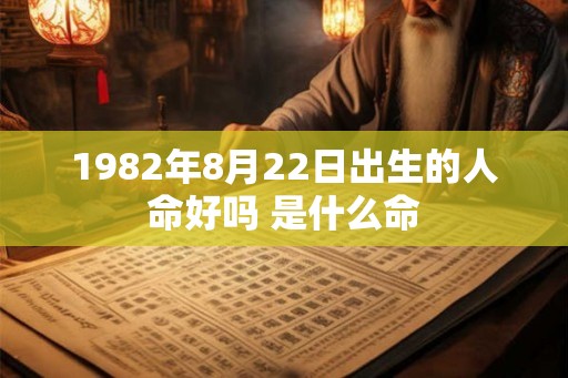1982年8月22日出生的人命好吗 是什么命