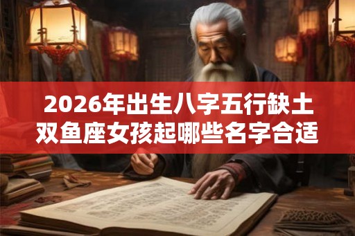 2026年出生八字五行缺土双鱼座女孩起哪些名字合适