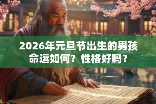 2026年元旦节出生的男孩命运如何？性格好吗？