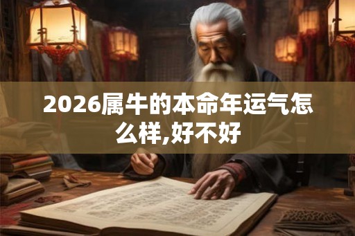 2026属牛的本命年运气怎么样,好不好 2026属牛的本命年运气怎么样,好不好