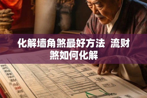 化解墙角煞最好方法  流财煞如何化解