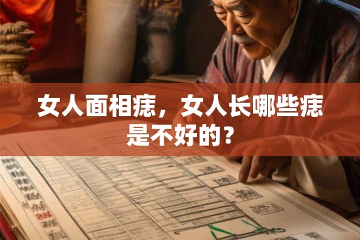 女人面相痣，女人长哪些痣是不好的？