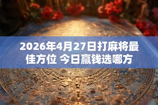 2026年4月27日打麻将最佳方位 今日赢钱选哪方