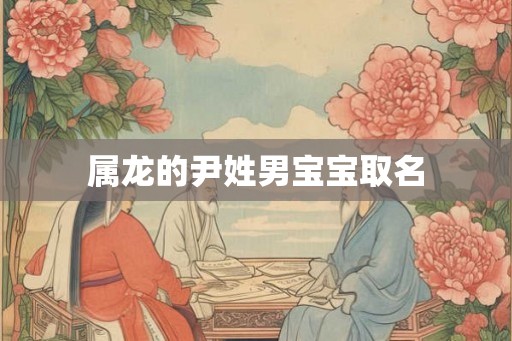 属龙的尹姓男宝宝取名