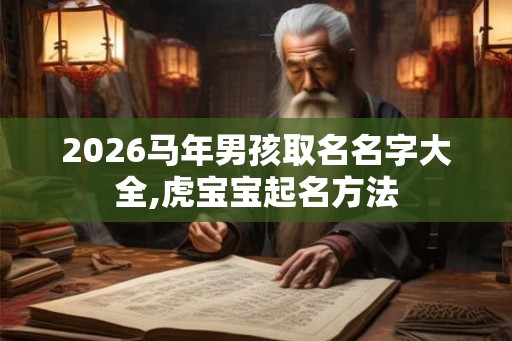 2026马年男孩取名名字大全,虎宝宝起名方法