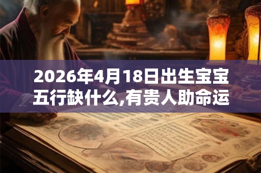 2026年4月18日出生宝宝五行缺什么,有贵人助命运平顺