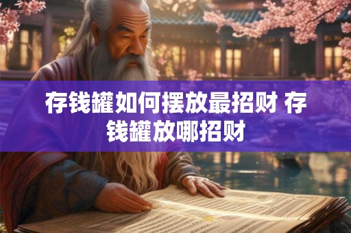 存钱罐如何摆放最招财 存钱罐放哪招财