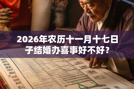 2026年农历十一月十七日子结婚办喜事好不好？