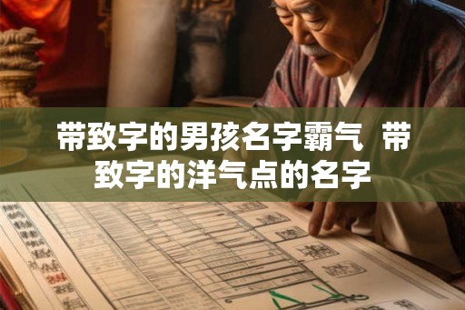 带致字的男孩名字霸气 带致字的洋气点的名字 带致字的男孩名字霸气 带致字的洋气点的名字