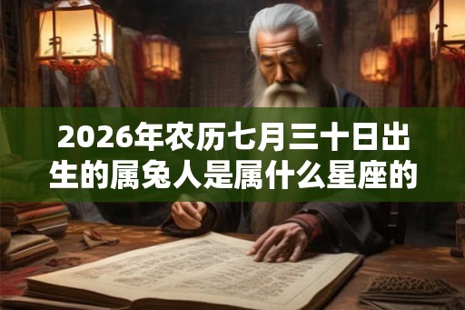 2026年农历七月三十日出生的属兔人是属什么星座的 2026年农历七月三十日出生的属兔人是属什么星座的
