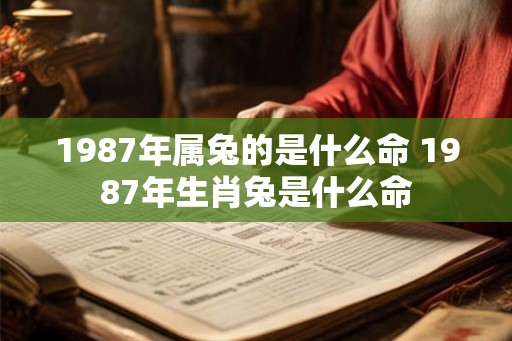 1987年属兔的是什么命 1987年生肖兔是什么命 1987年属兔的是什么命 1987年生肖兔是什么命