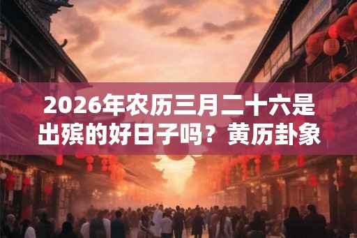 2026年农历三月二十六是出殡的好日子吗？黄历卦象如何？