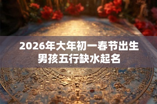 2026年大年初一春节出生男孩五行缺水起名 2026年大年初一春节出生男孩五行缺水起名